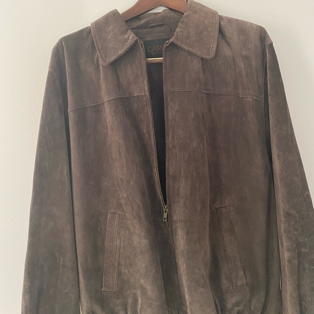 CASSIN: Suede Jacket, Large
